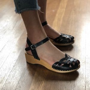 Black “Ornament” Hasbeens Sandals